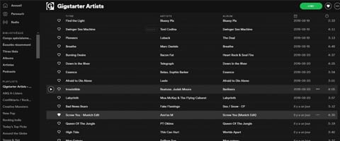 gigstarter playlist